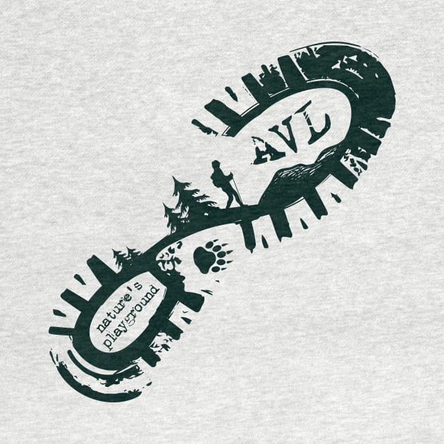 AVL Hiker - Nature's Playground - DO Teal 24 by AVL Merch